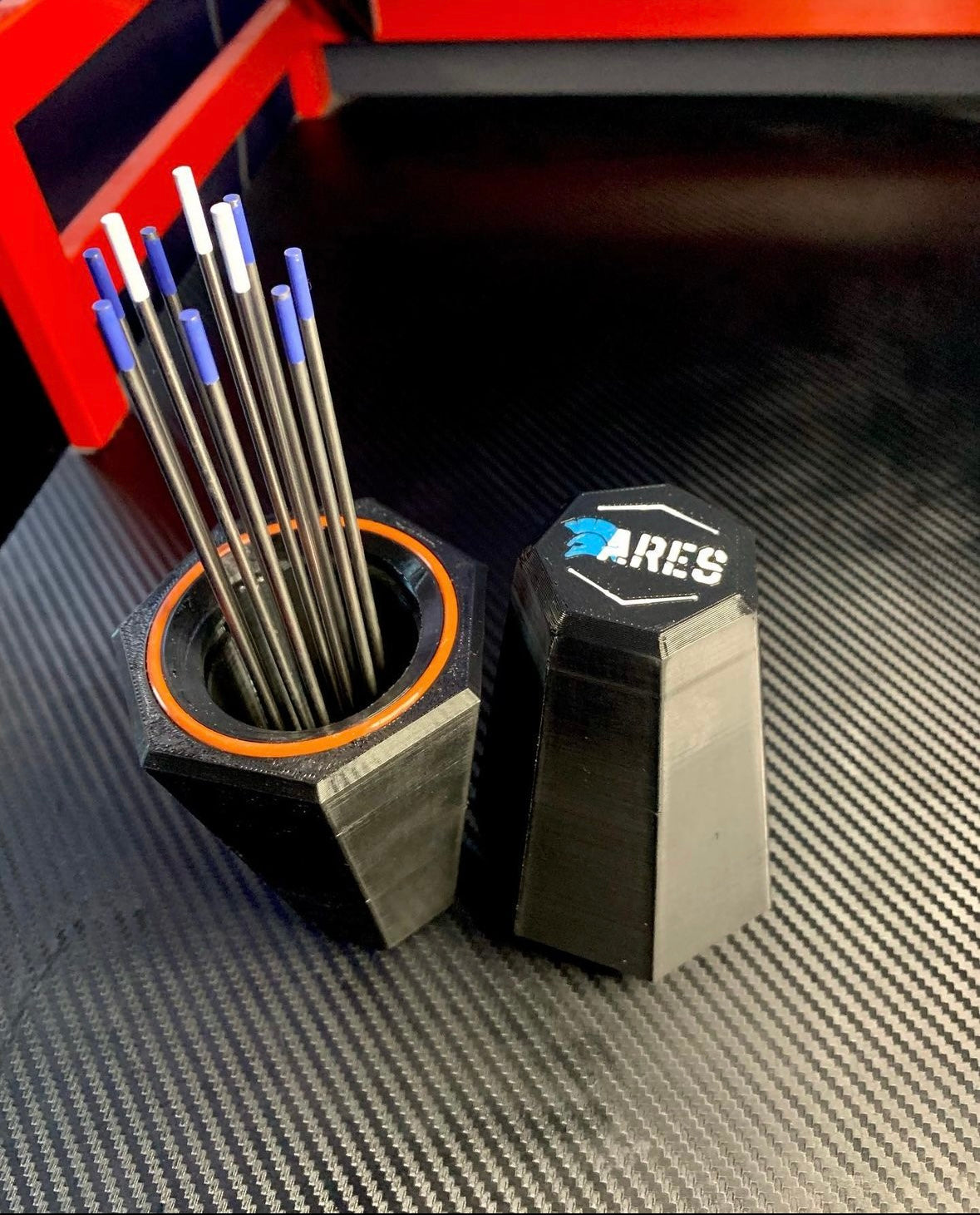 The TIG Rig tungsten electrode holder for GTAW welders